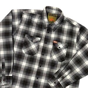 Dixxon Flannel Co The Arthur Flannel Shirt Mens XL Black Plaid Snap Buttons